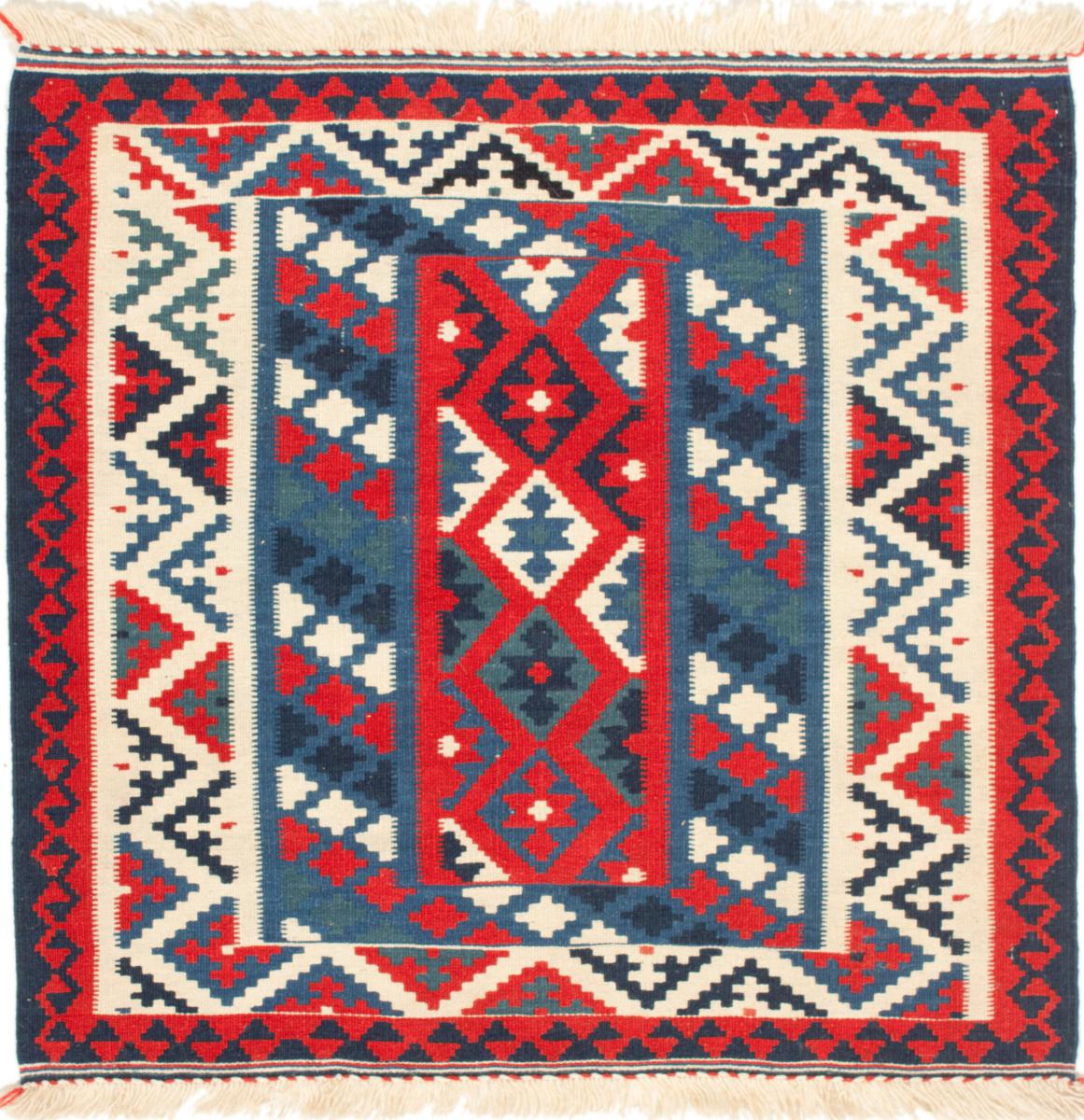  ペルシャ絨毯 キリム Fars 102x101 102x101,  ペルシャ絨毯 手織り