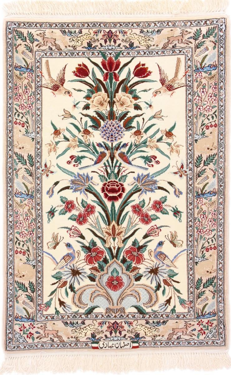 Persian Rug Isfahan 108x75 108x75, Persian Rug Knotted by hand