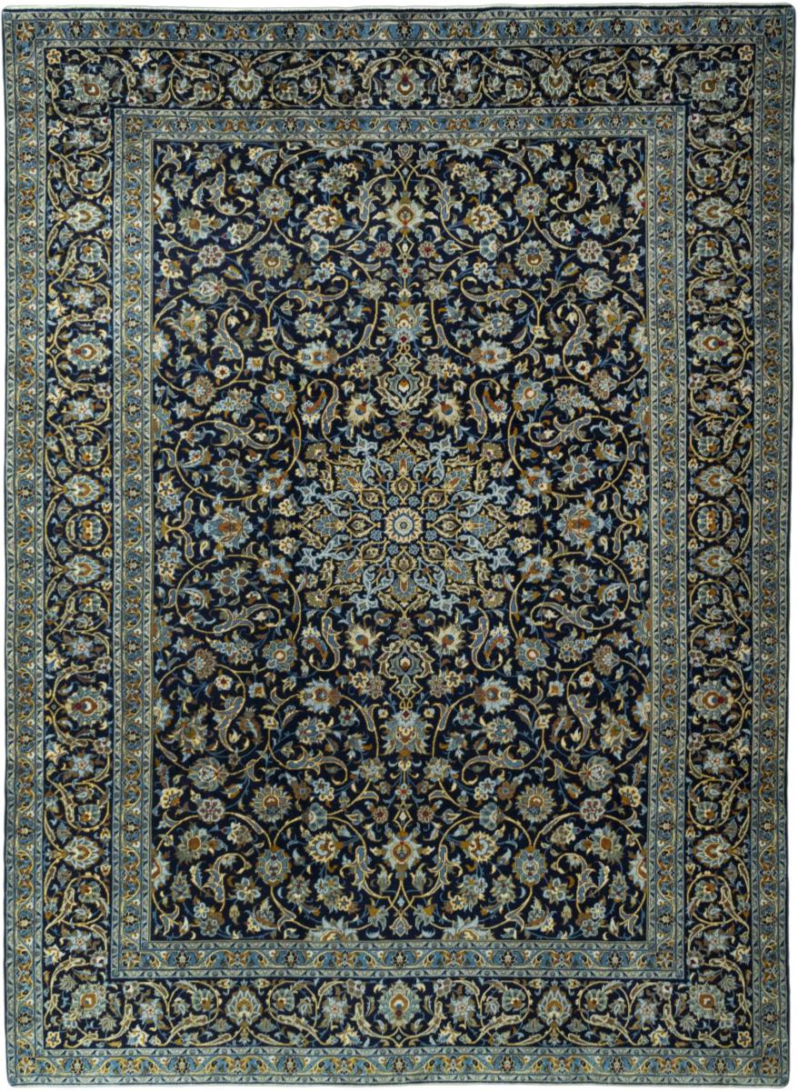Persian Rug Keshan 13'0"x9'4" 13'0"x9'4", Persian Rug Knotted by hand