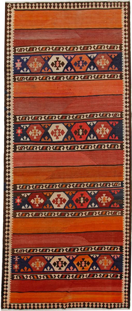 Perserteppich Kelim Fars Azerbaijan Antik 359x151 359x151, Perserteppich Handgewebt