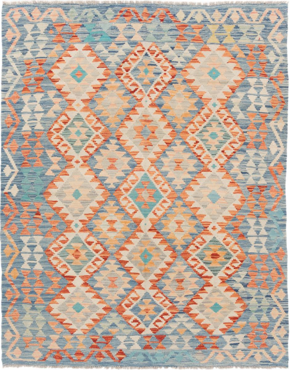 Afghan rug Kilim Afghan 6'2"x5'0" 6'2"x5'0", Persian Rug Woven by hand