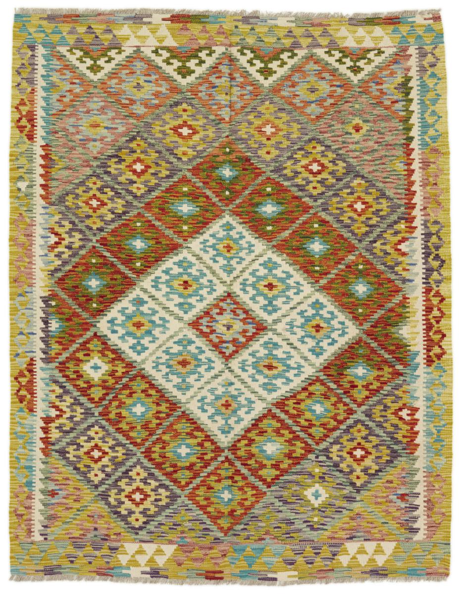 Afghan rug Kilim Afghan 202x157 202x157, Persian Rug Woven by hand