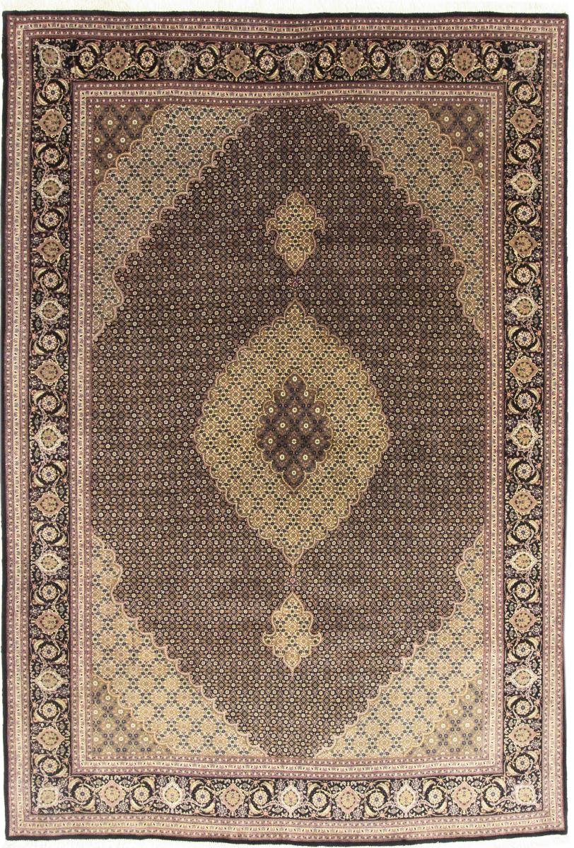 Persian Rug Tabriz 9'9"x6'7" 9'9"x6'7", Persian Rug Knotted by hand