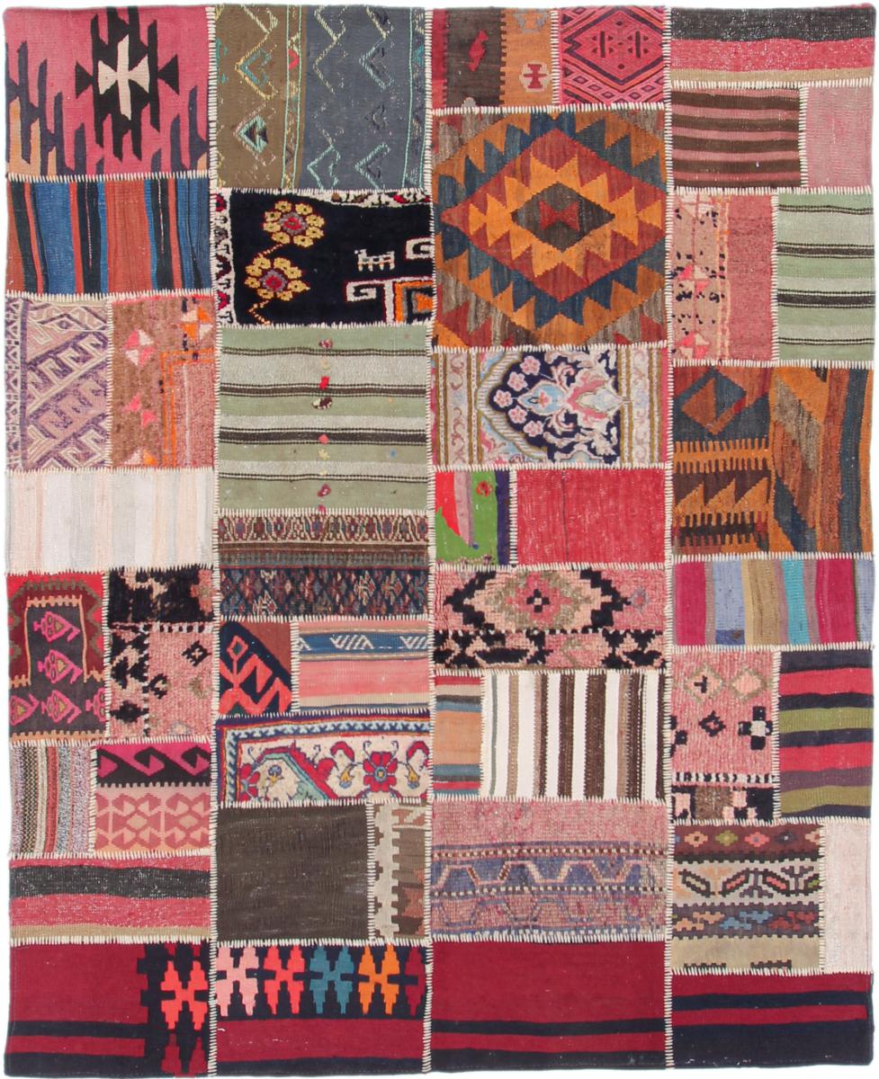 Perzisch tapijt Kilim Patchwork 202x163 202x163, Perzisch tapijt Handgeweven