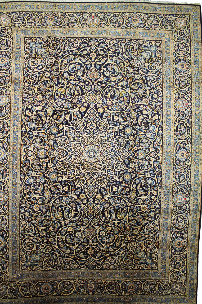 Perzsa szőnyeg Kashan 14'8"x10'7" 14'8"x10'7", Perzsa szőnyeg Kézzel csomózva