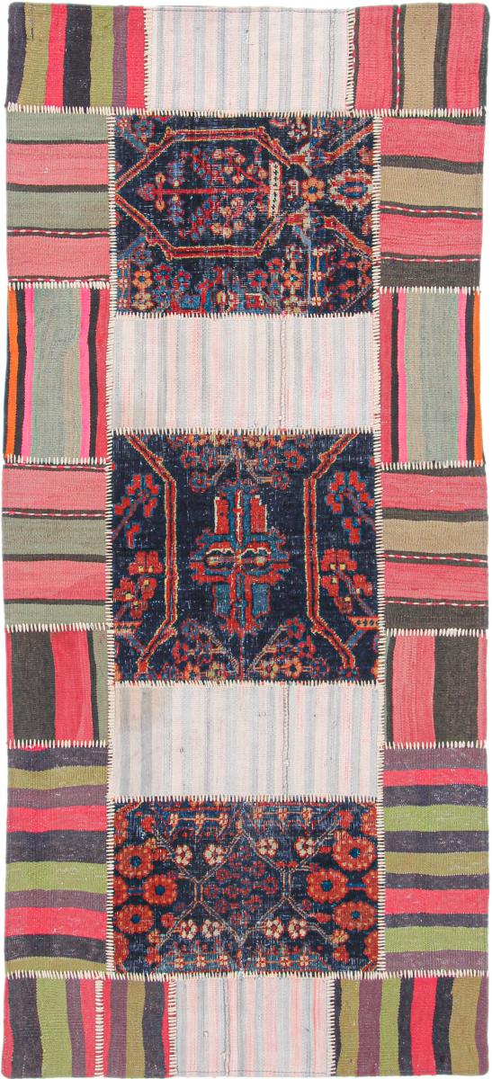 Persian Rug Kilim Patchwork 201x89 201x89, Persian Rug Woven by hand