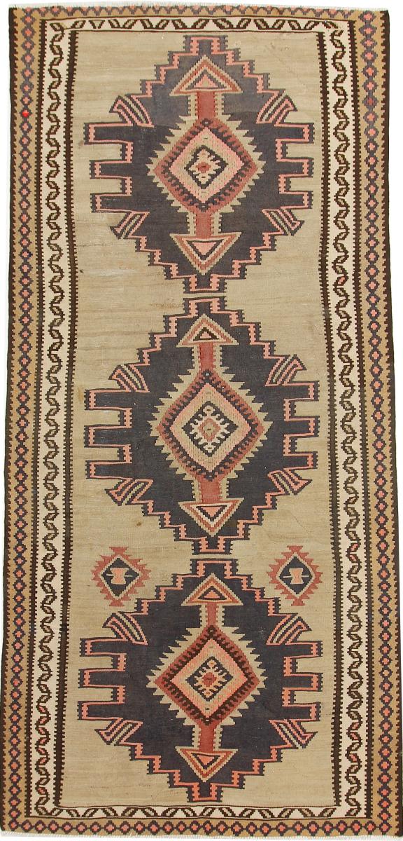 Persian Rug Kilim Fars Azerbaijan Antique 10'0"x4'11" 10'0"x4'11", Persian Rug Woven by hand