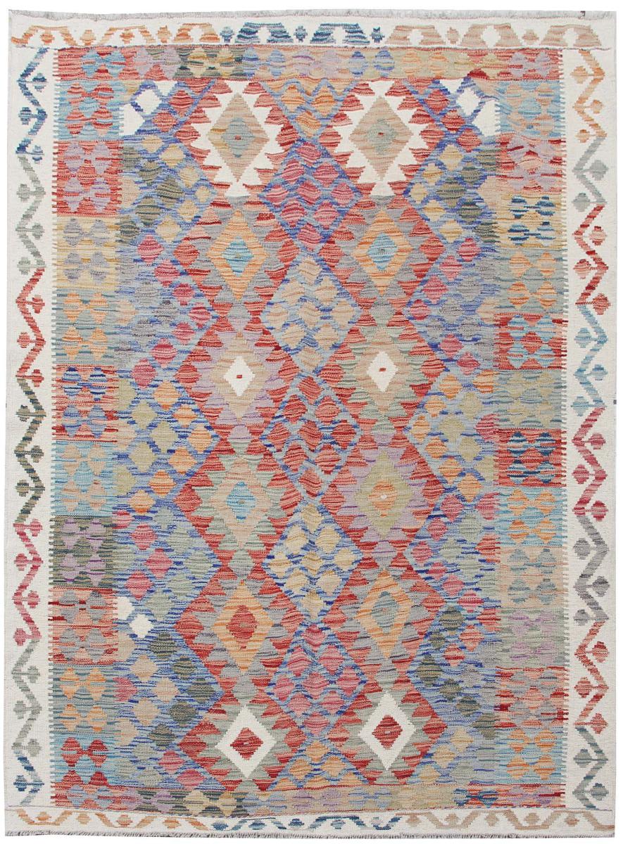 Dywan afgański Kilim Afghan 6'7"x4'11" 6'7"x4'11", Dywan perski Ręcznie tkane