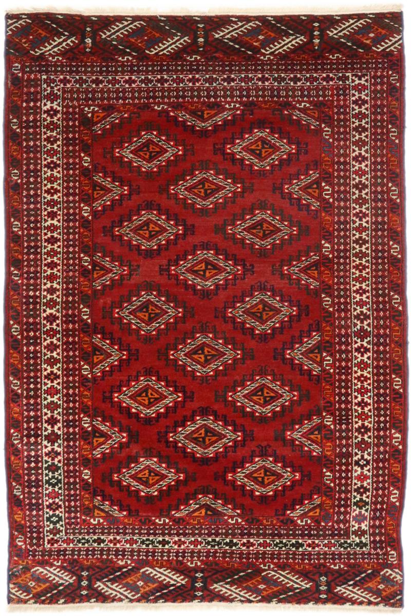 Persisk matta Turkaman Gammal 161x115 161x115, Persisk matta Knuten för hand