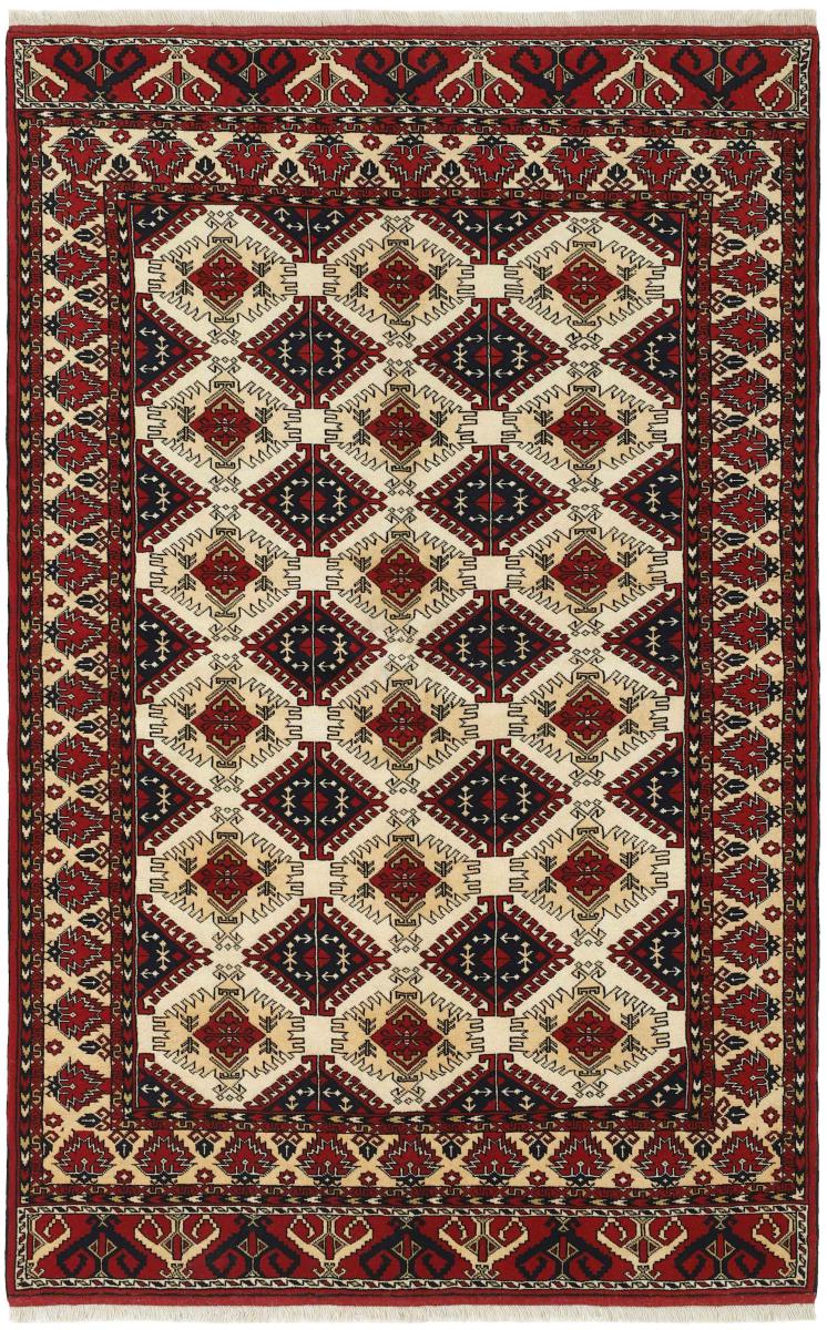 Tappeto persiano Turkaman 241x157 241x157, Tappeto persiano Annodato a mano