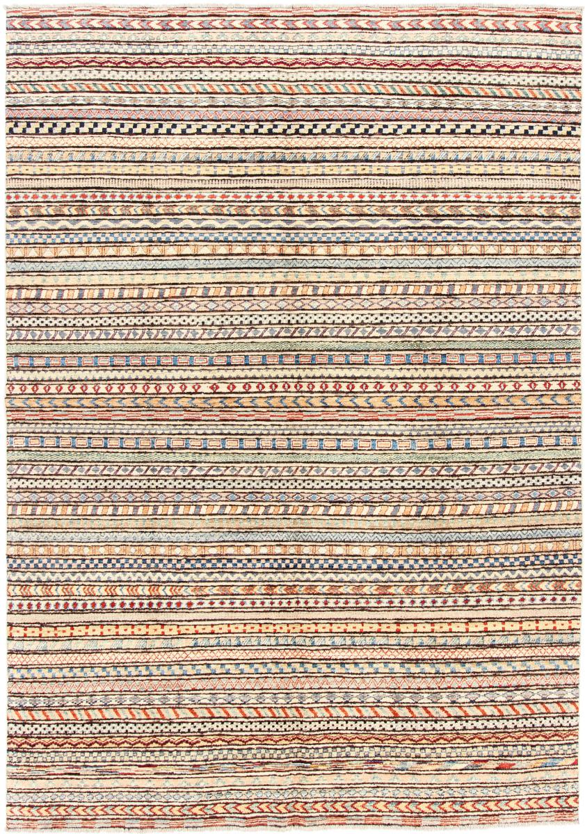 Afghan rug Nimbaft 9'9"x6'10" 9'9"x6'10", Persian Rug Knotted by hand