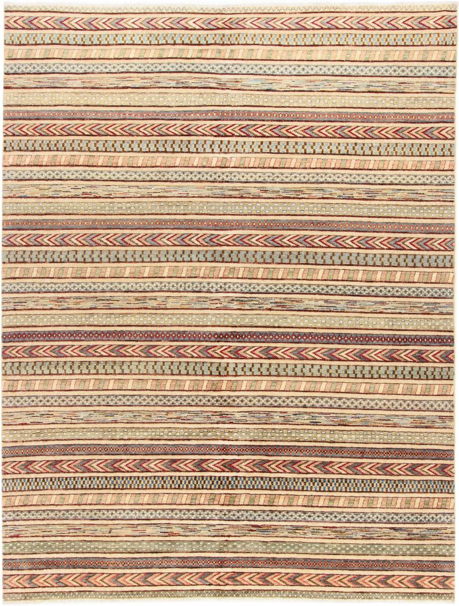 Afghan rug Nimbaft 9'3"x7'1" 9'3"x7'1", Persian Rug Knotted by hand