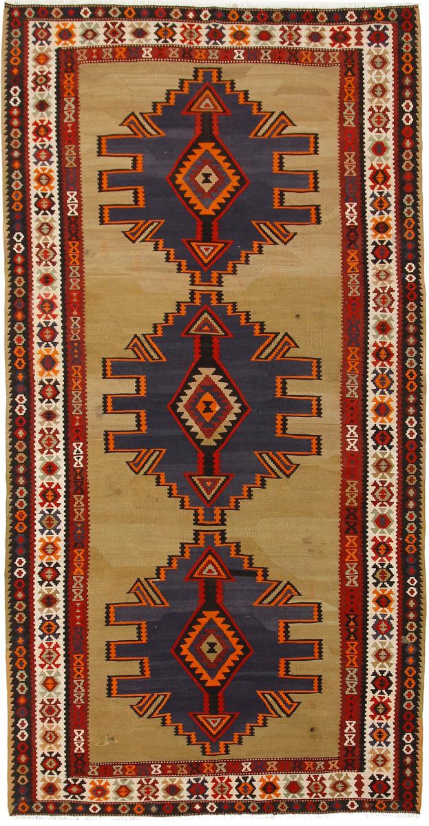 Perzisch tapijt Kilim Fars Azerbeidzjan Antiek 308x155 308x155, Perzisch tapijt Handgeweven