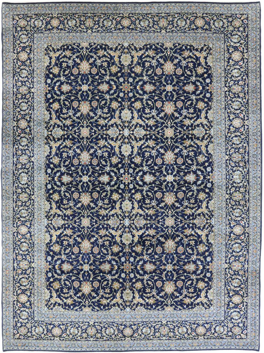 Persian Rug Keshan Antique 13'7"x10'1" 13'7"x10'1", Persian Rug Knotted by hand