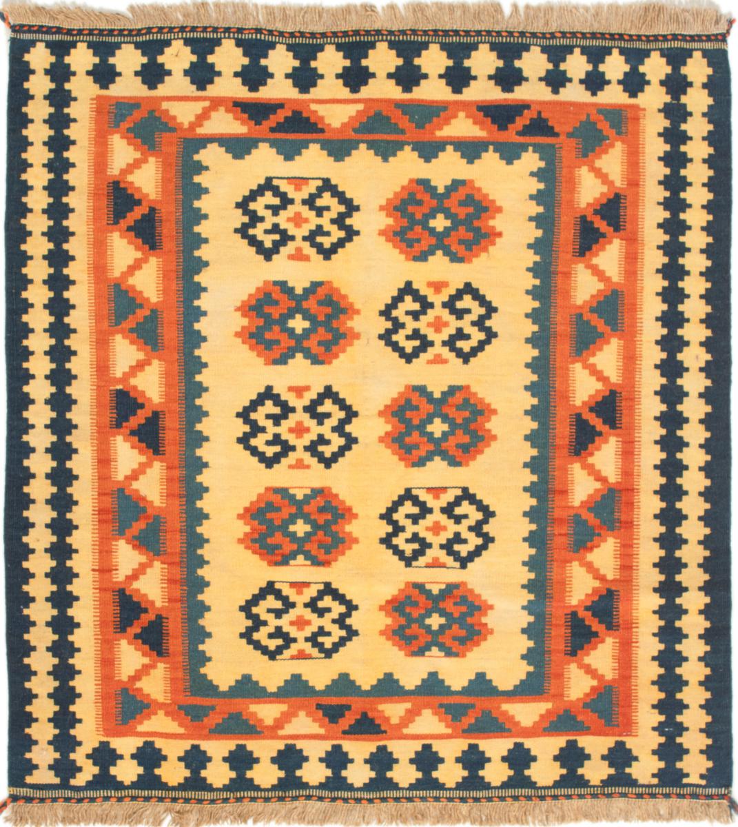  ペルシャ絨毯 キリム Fars 106x101 106x101,  ペルシャ絨毯 手織り
