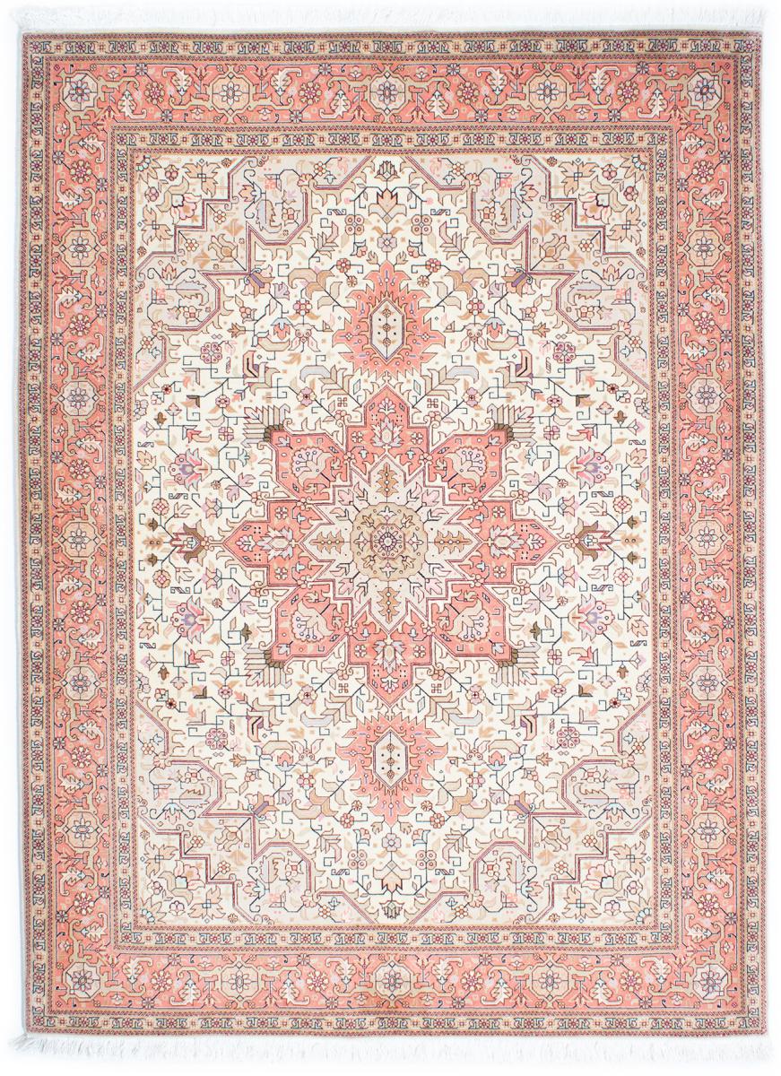 Persian Rug Tabriz 50Raj 6'7"x5'0" 6'7"x5'0", Persian Rug Knotted by hand