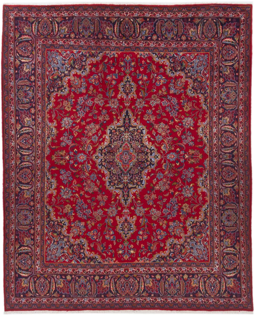 Persian Rug Mashhad 9'9"x7'10" 9'9"x7'10", Persian Rug Knotted by hand