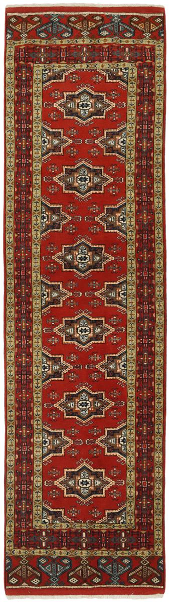 Perzisch tapijt Turkaman 9'10"x2'9" 9'10"x2'9", Perzisch tapijt Handgeknoopte