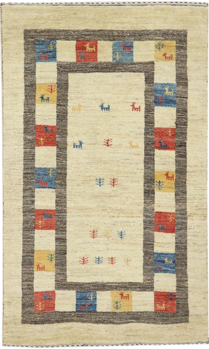 Perzisch tapijt Perzisch Gabbeh Loribaft Nature 5'2"x3'2" 5'2"x3'2", Perzisch tapijt Handgeknoopte