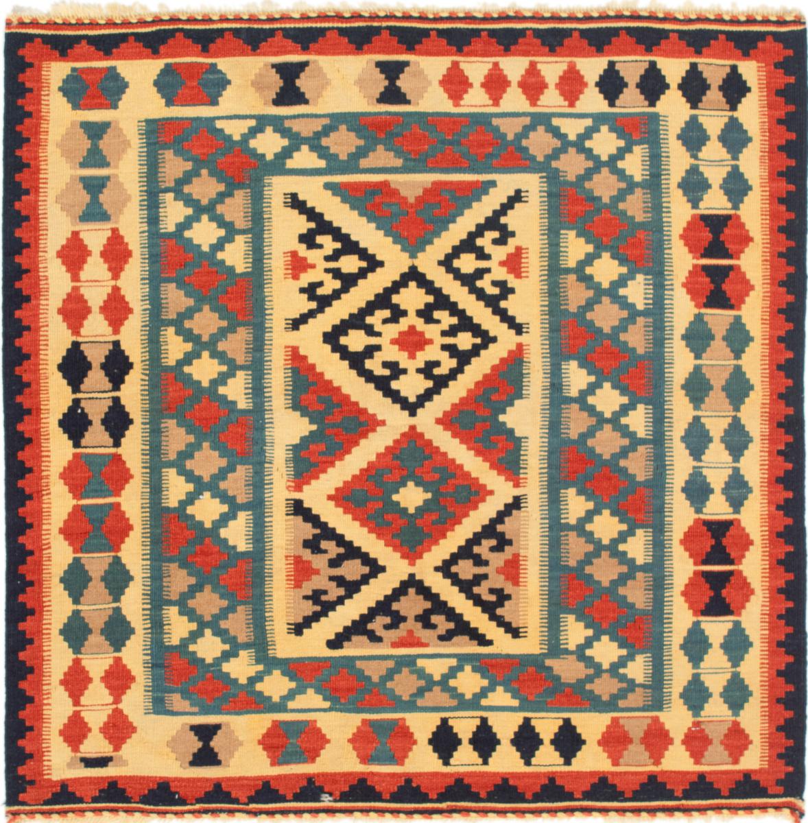Persialainen matto Kelim Fars 101x101 101x101, Persialainen matto kudottu