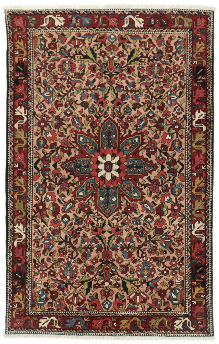 Persian Rug Bakhtiari 7'3"x4'8" 7'3"x4'8", Persian Rug Knotted by hand
