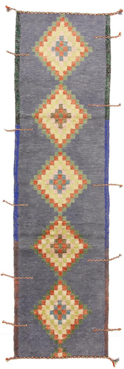 Covor pakistanez Berber Maroccan Design 12'1"x3'4" 12'1"x3'4", Covor persan Lucrate de mână