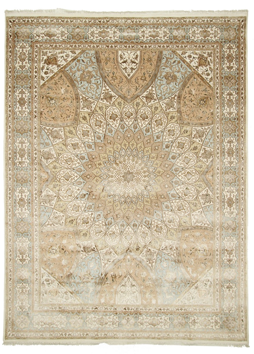 Indo rug Gumbad 360x270 360x270, Persian Rug Knotted by hand