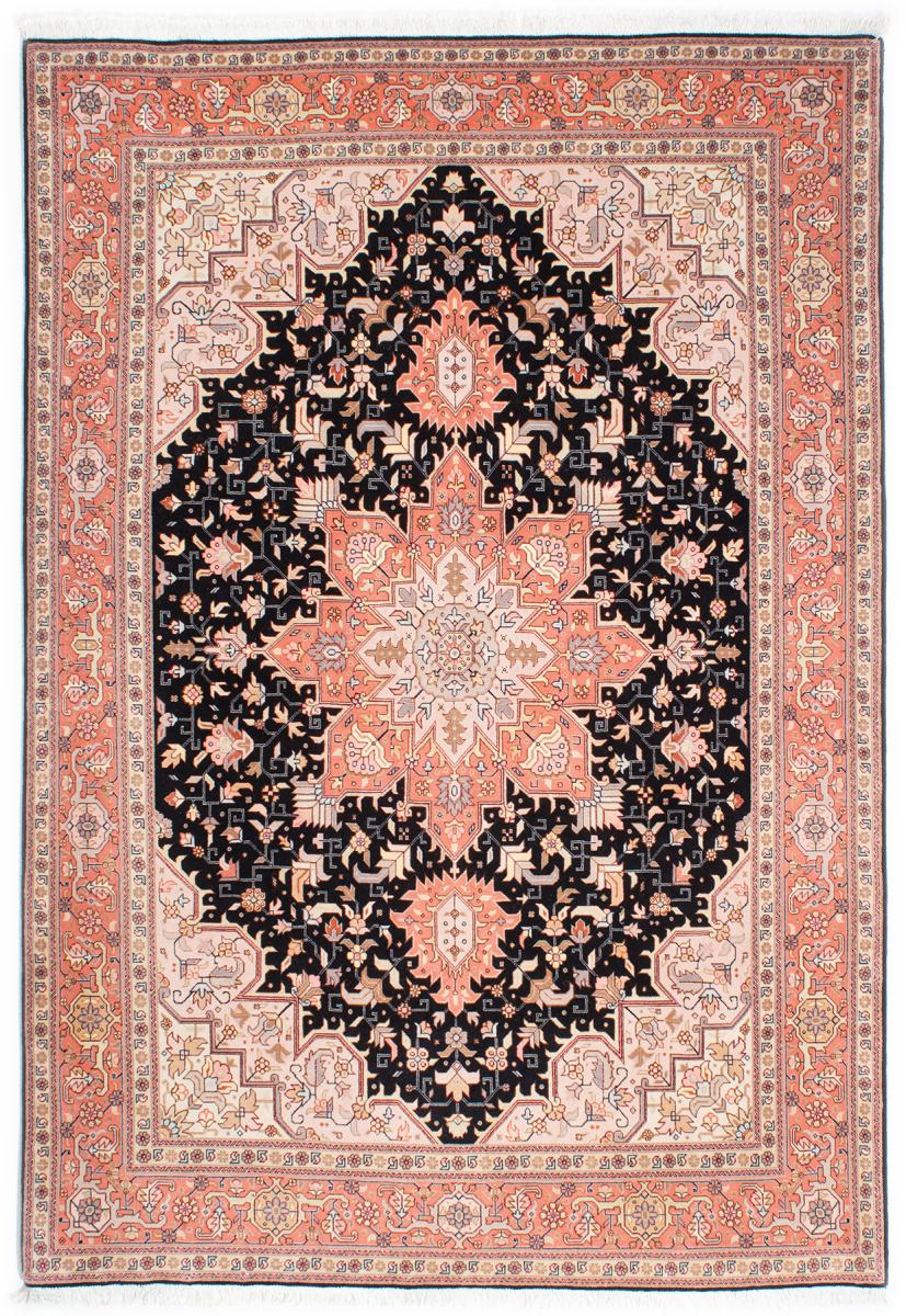 Persian Rug Tabriz 50Raj 7'0"x5'0" 7'0"x5'0", Persian Rug Knotted by hand