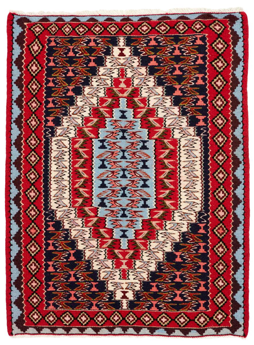Persian Rug Kilim Senneh 104x81 104x81, Persian Rug Knotted by hand