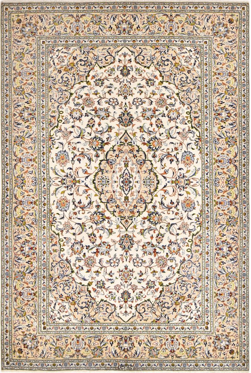 Tapis persan Kashan 293x197 293x197, Tapis persan Noué à la main