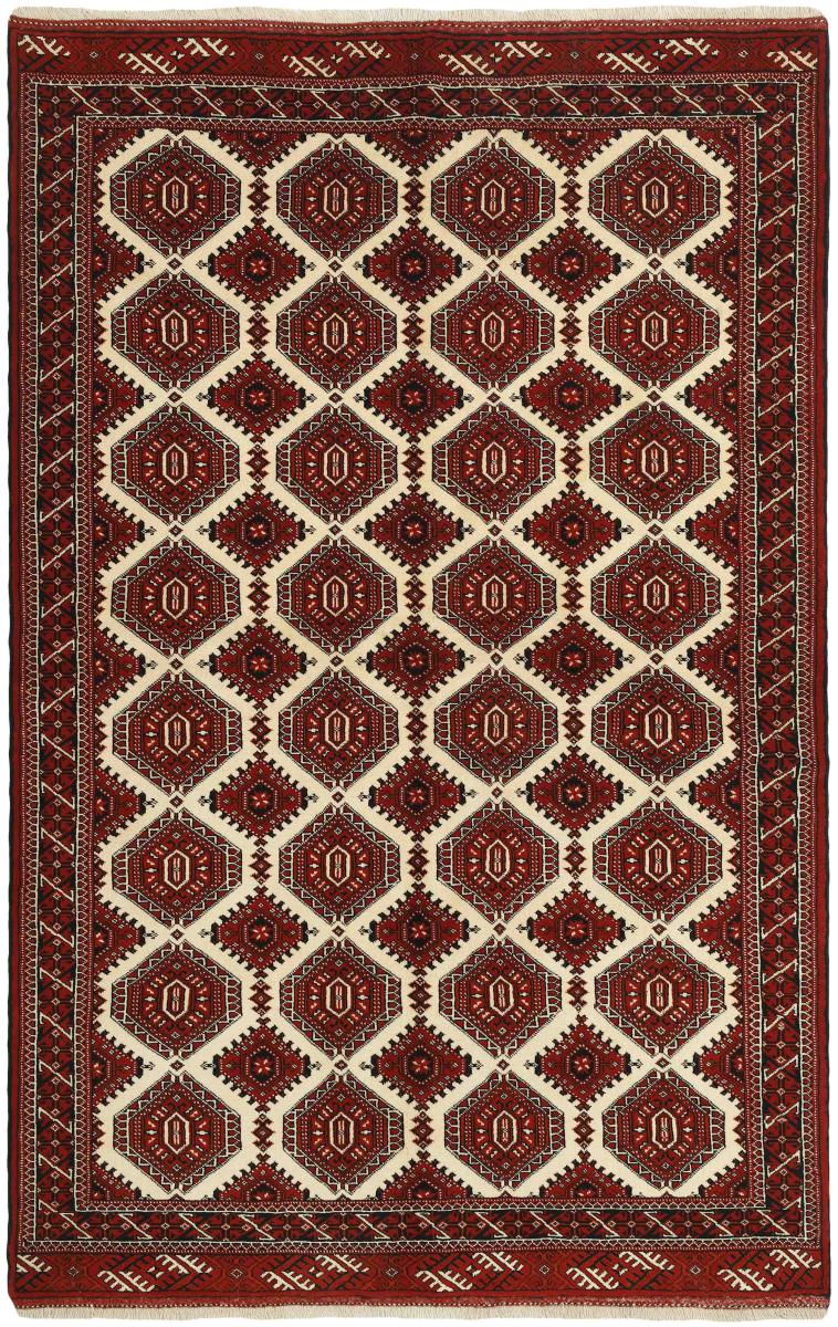 Persialainen matto Turkaman 248x159 248x159, Persialainen matto Solmittu käsin
