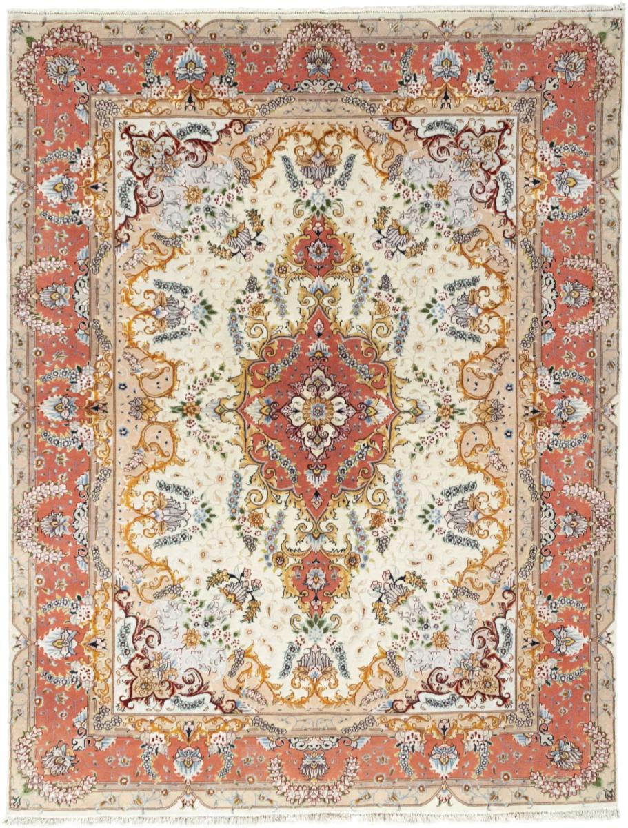 Persian Rug Tabriz 50Raj 6'8"x4'11" 6'8"x4'11", Persian Rug Knotted by hand