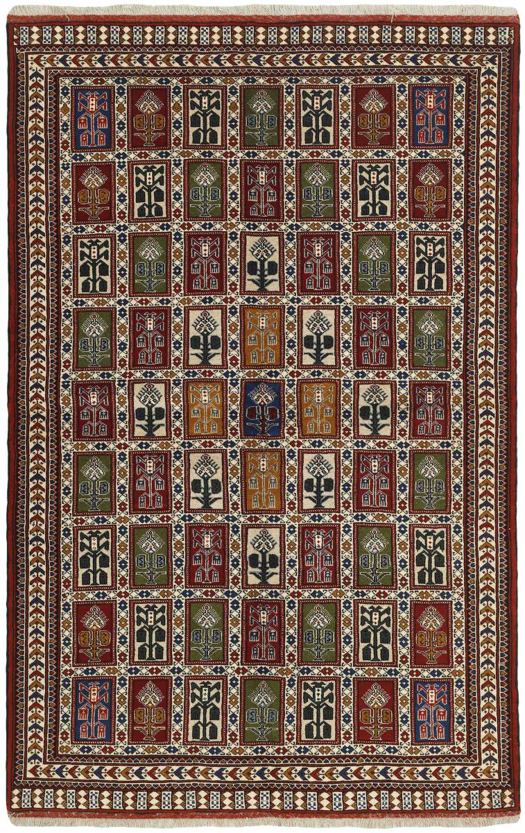 Persisk tæppe Turkaman 247x157 247x157, Persisk tæppe Knyttet i hånden