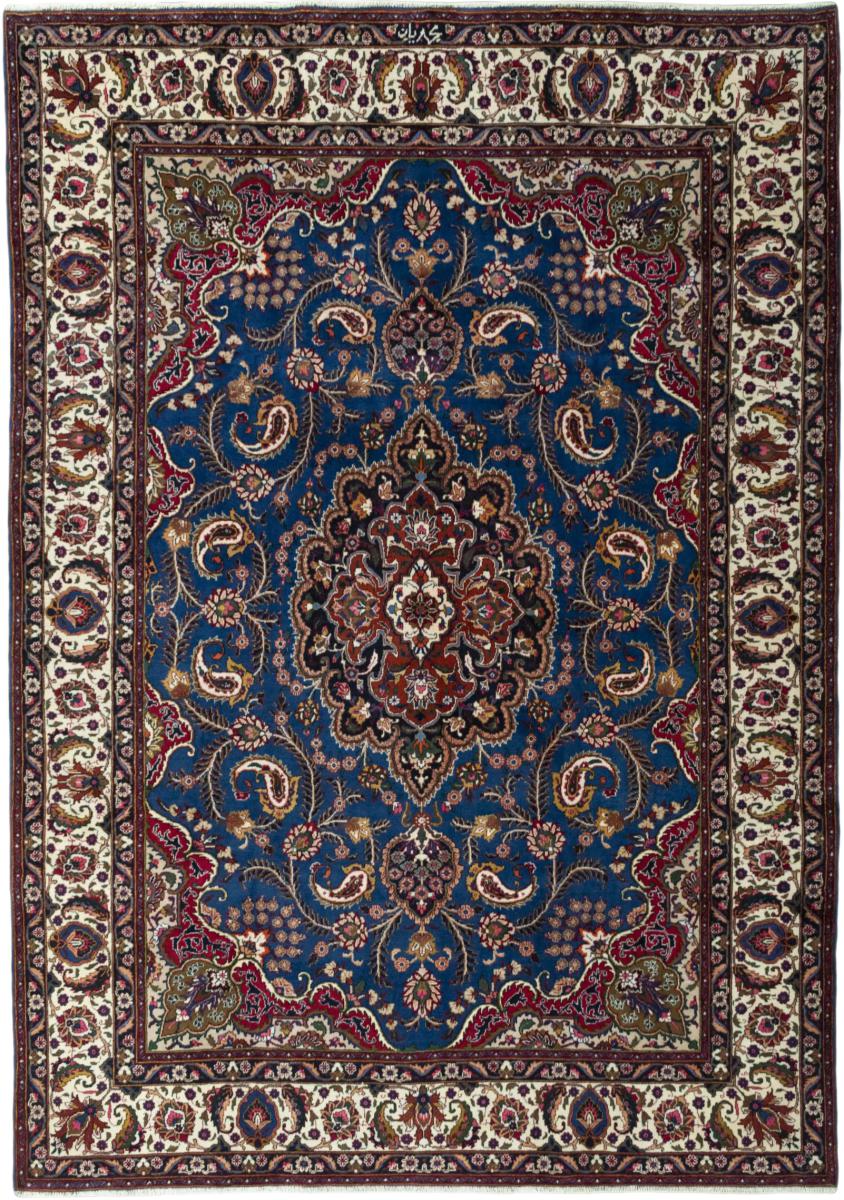 Persian Rug Mashhad 11'1"x8'1" 11'1"x8'1", Persian Rug Knotted by hand