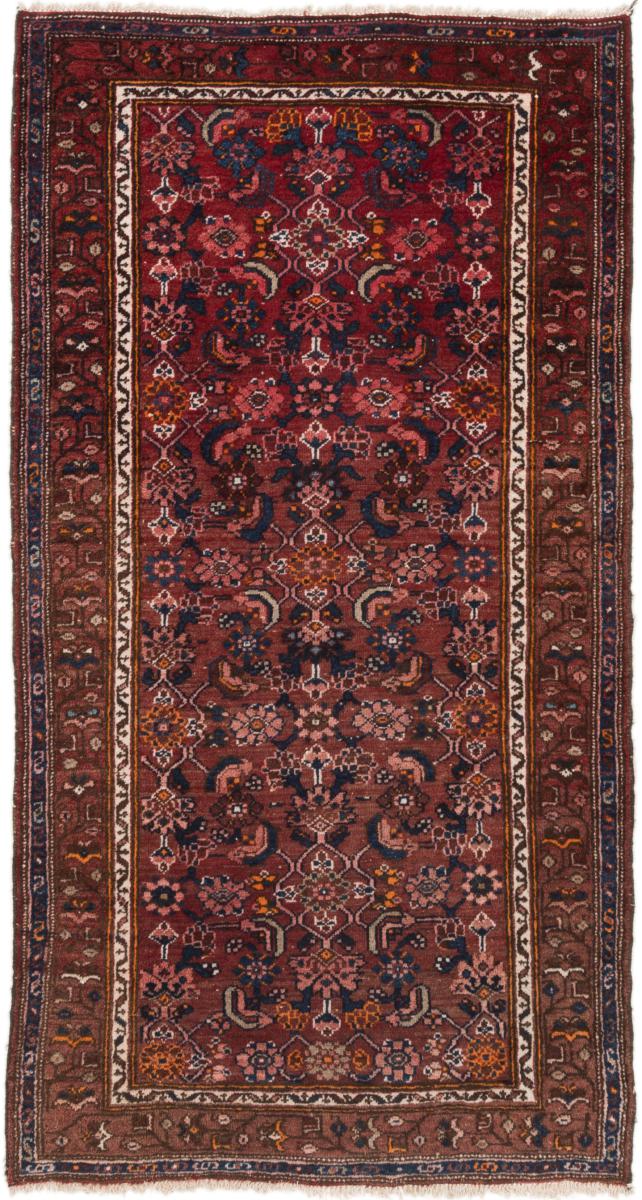 Persian Rug Hamadan 6'5"x3'5" 6'5"x3'5", Persian Rug Knotted by hand