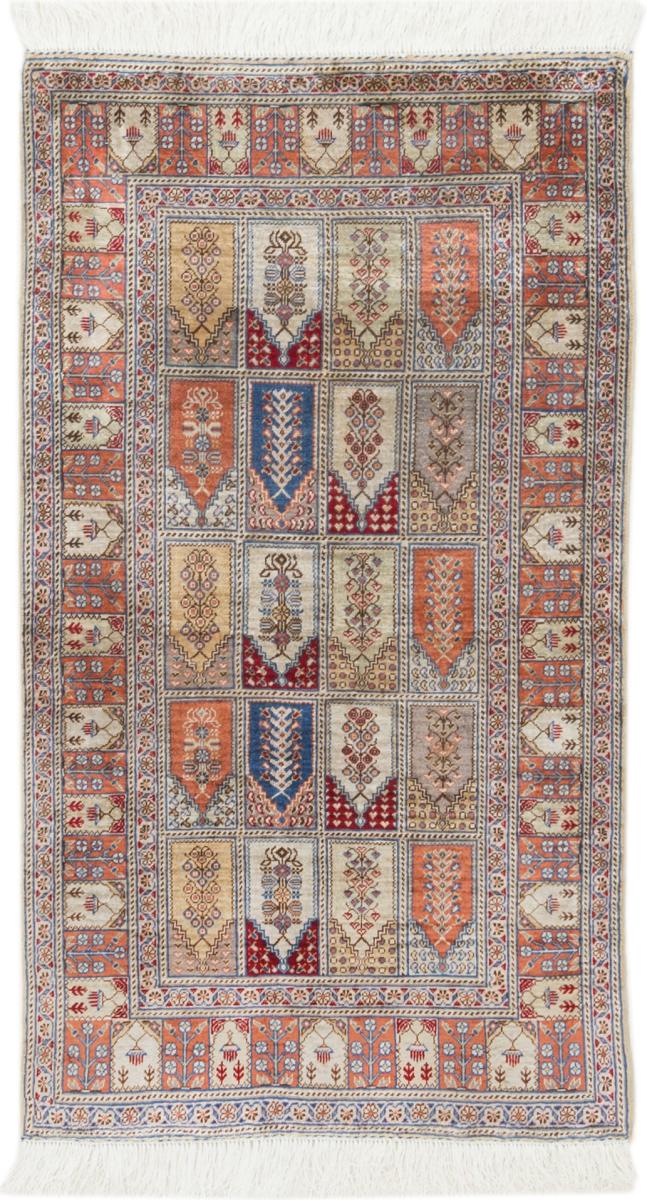 Chinese rug Hereke China Silk Warp 3'11"x2'2" 3'11"x2'2", Persian Rug Knotted by hand