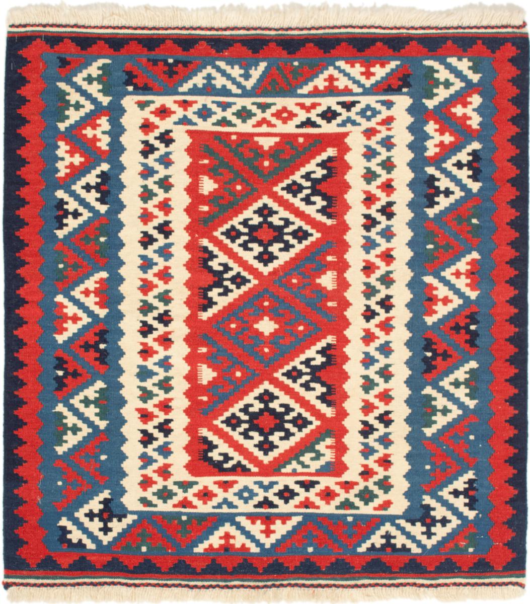 Persialainen matto Kelim Fars 108x101 108x101, Persialainen matto kudottu