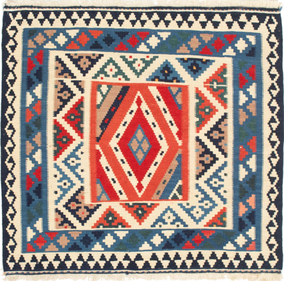 Persialainen matto Kelim Fars 102x101 102x101, Persialainen matto kudottu