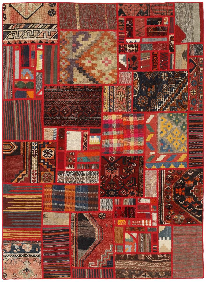  ペルシャ絨毯 キリム パッチワーク 201x141 201x141,  ペルシャ絨毯 手織り