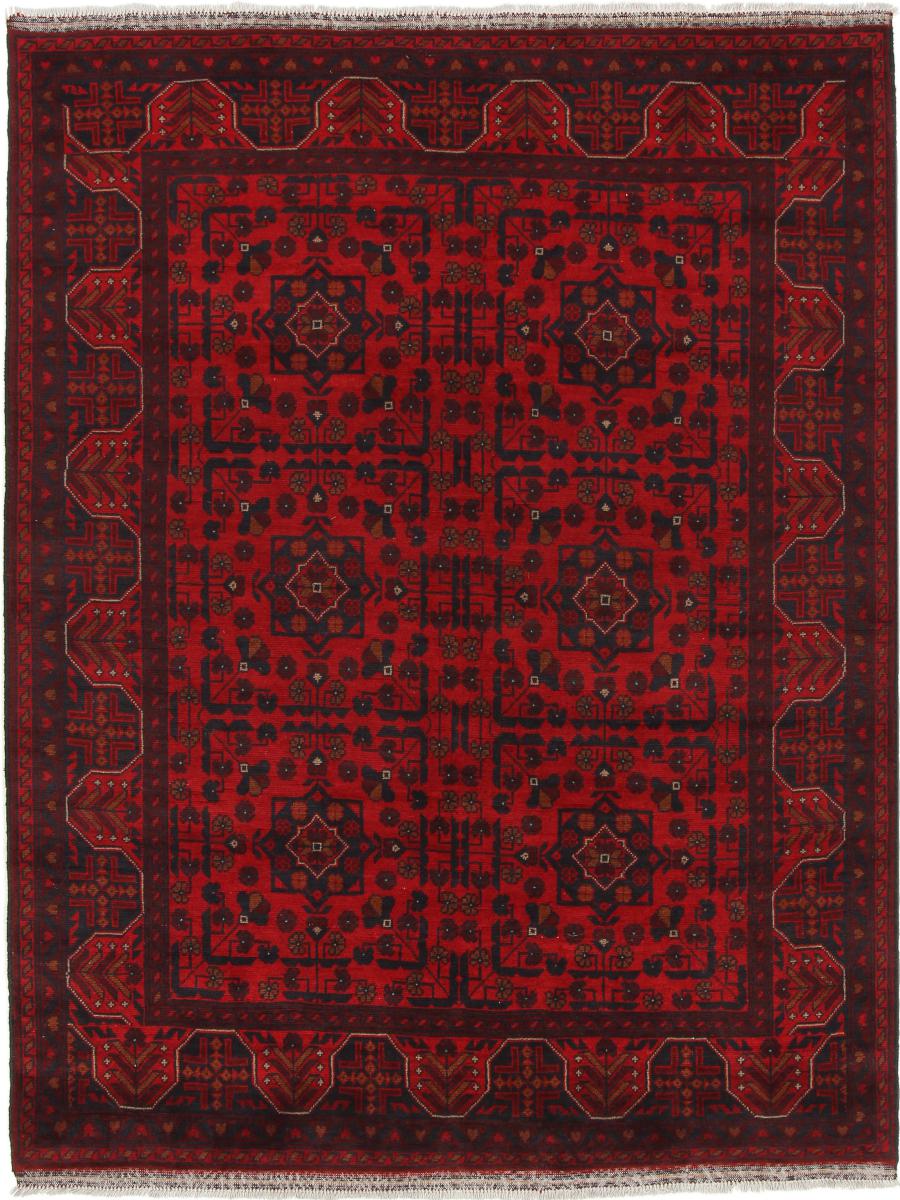 Afghan rug Khal Mohammadi 196x154 196x154, Persian Rug Knotted by hand
