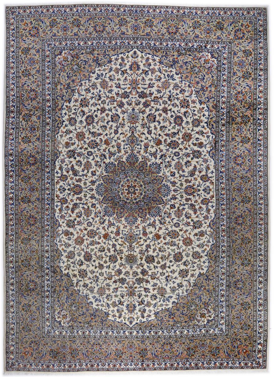 Tapis persan Kashan Antique 411x299 411x299, Tapis persan Noué à la main