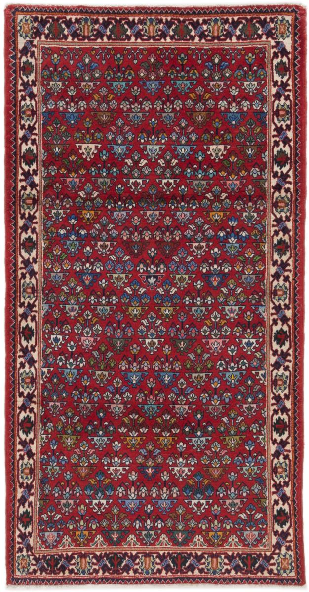 Persian Rug Hamadan 6'0"x3'1" 6'0"x3'1", Persian Rug Knotted by hand