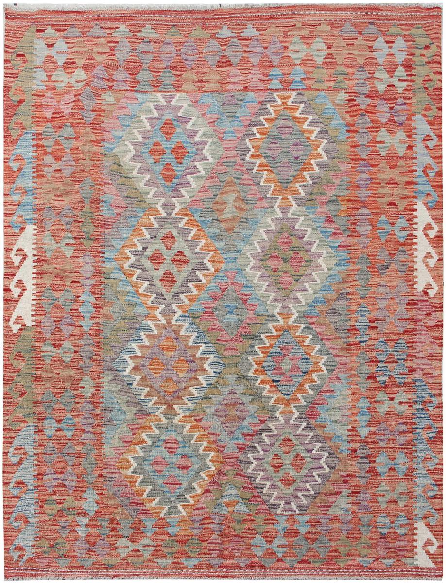 Afghan rug Kilim Afghan 6'7"x5'1" 6'7"x5'1", Persian Rug Woven by hand