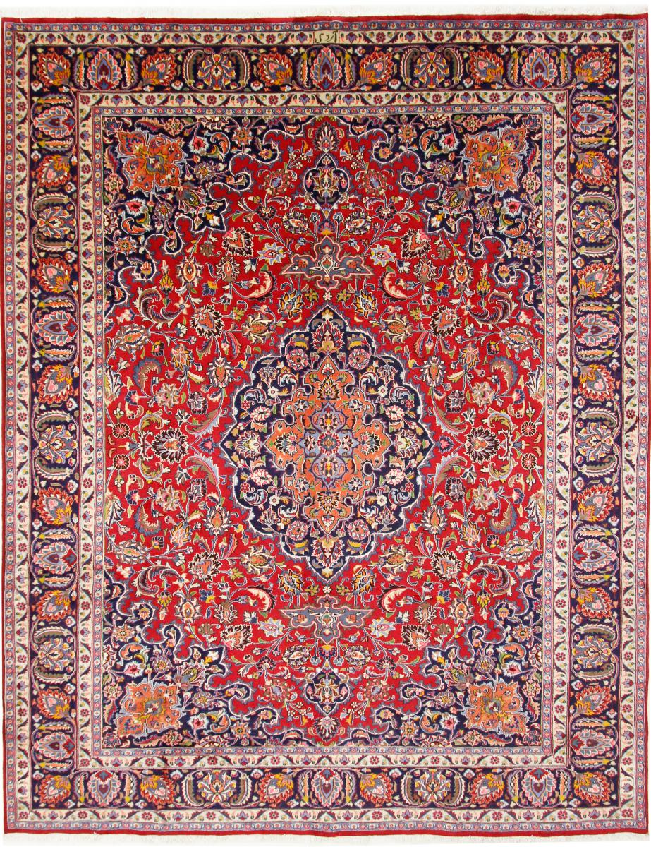  ペルシャ絨毯 Mashhad 12'9"x9'8" 12'9"x9'8",  ペルシャ絨毯 手織り