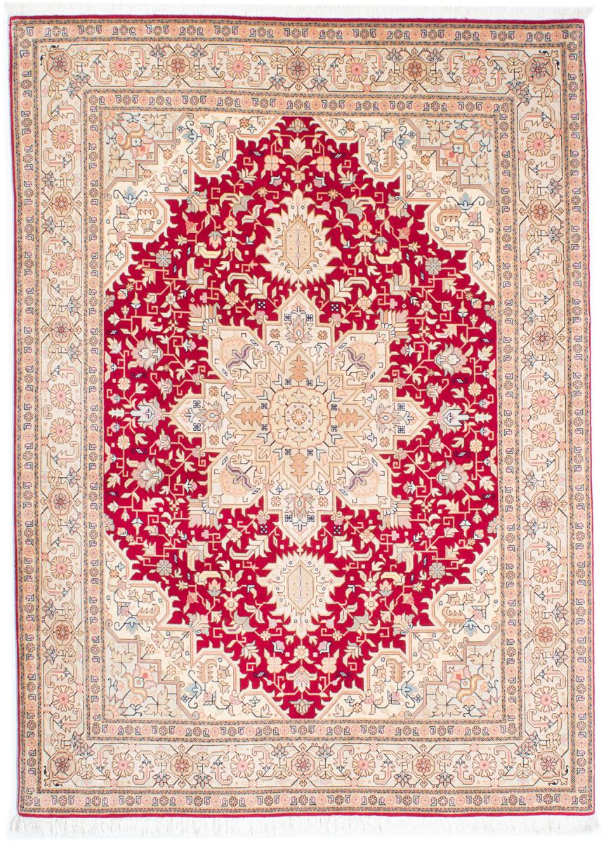 Persian Rug Tabriz 50Raj 6'8"x4'11" 6'8"x4'11", Persian Rug Knotted by hand