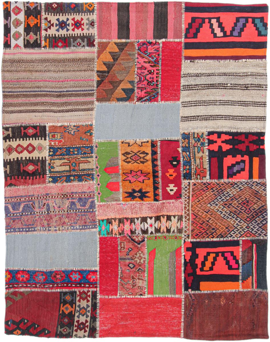  ペルシャ絨毯 キリム パッチワーク 5'10"x4'6" 5'10"x4'6",  ペルシャ絨毯 手織り
