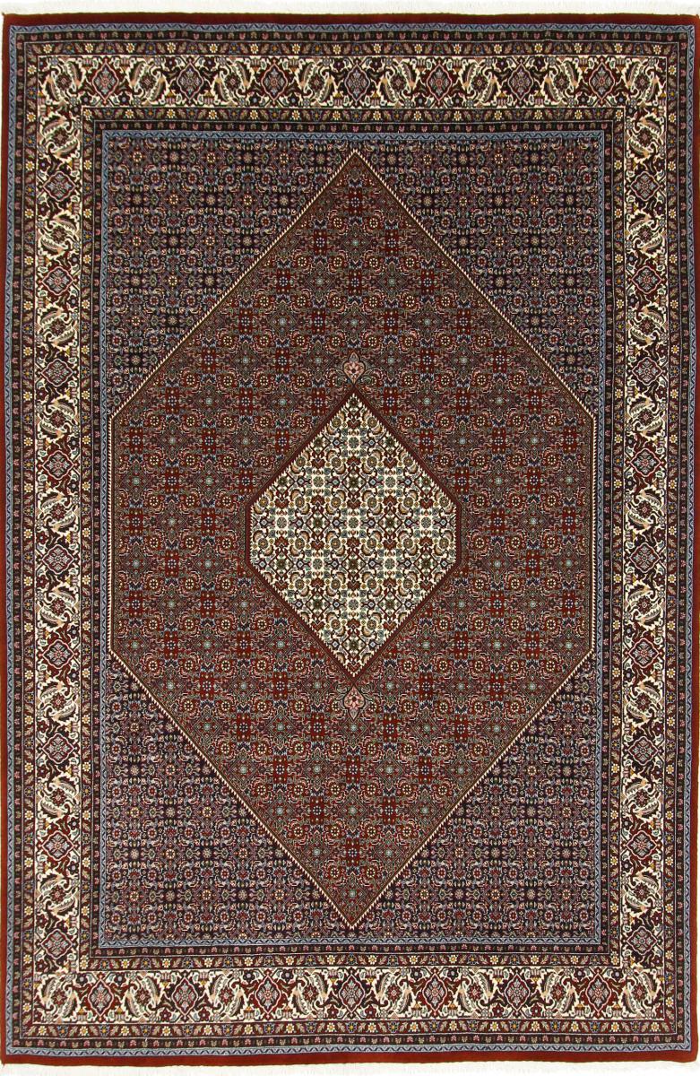 Tapis persan Bidjar 9'10"x6'6" 9'10"x6'6", Tapis persan Noué à la main