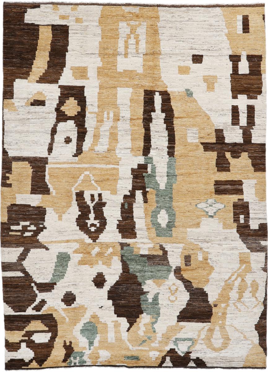 アフガンカーペット Berber Design 11'5"x8'2" 11'5"x8'2",  ペルシャ絨毯 手織り