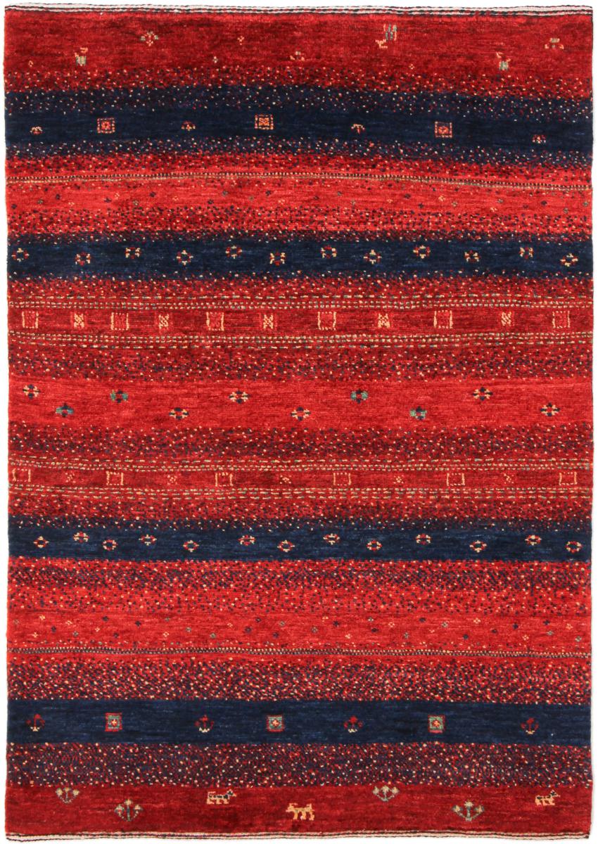 Persian Rug Persian Gabbeh Loribaft Nowbaft 111x77 111x77, Persian Rug Knotted by hand