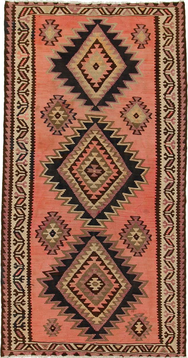 Persisk teppe Kelim Fars Azerbaijan Antikke 266x141 266x141, Persisk teppe Handwoven 